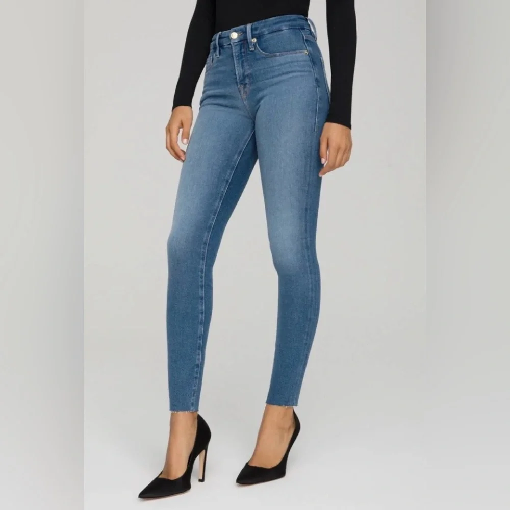 GOOD AMERICAN Good Legs High Waist Skinny Jeans Size 16 - Picture 3 of 14